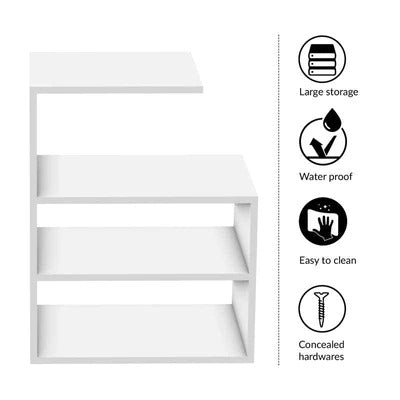 Wall Shelves with White Finish