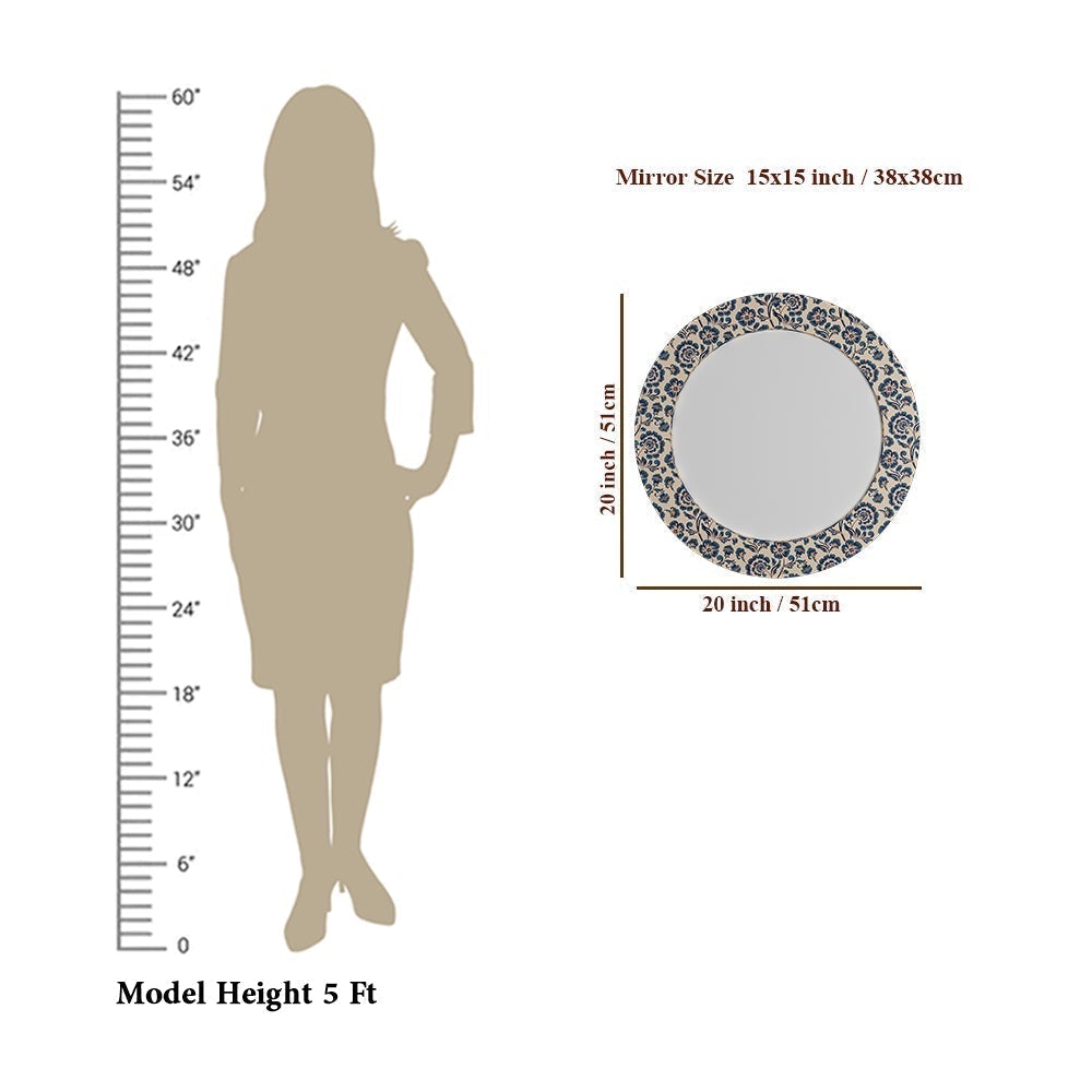  Printed Frame Wall Mirror