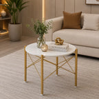 Premium White Marble Round Shape Center Table