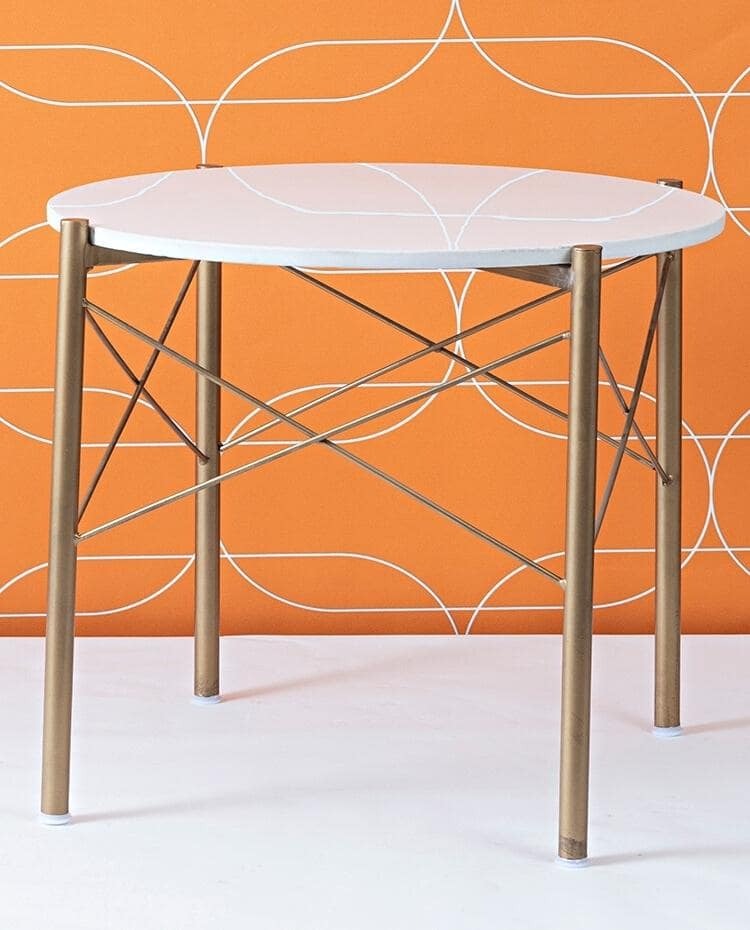 Premium White Marble Round Shape Center Table