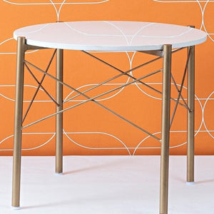 Premium White Marble Round Shape Center Table