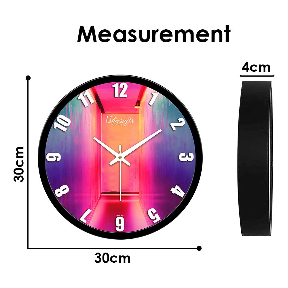 Rainbow Color Wall Clock