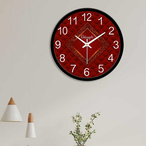 Red coour Designer Wall Clock