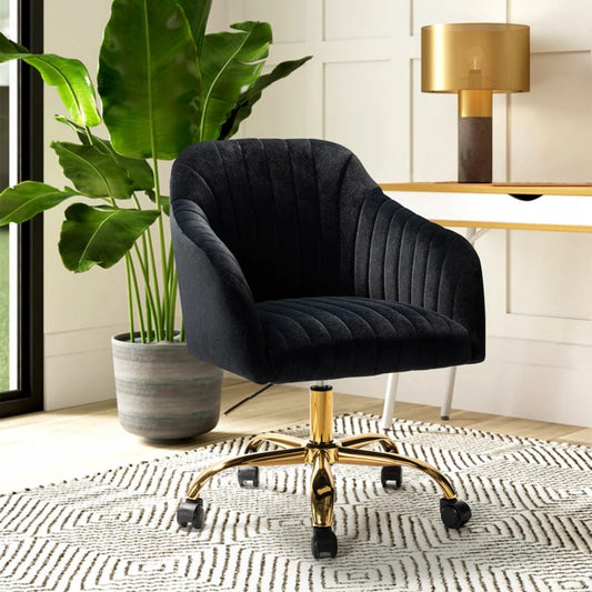 Velvet Premium Armchair with Golden Legs