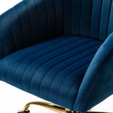 Blue Tufted Velvet Premium Armchair