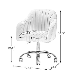 White Velvet Armchair with Golden Legs