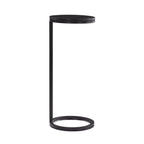 Ring Base Black Marble Designer Side Table