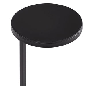 Ring Base Black Marble Designer Side Table