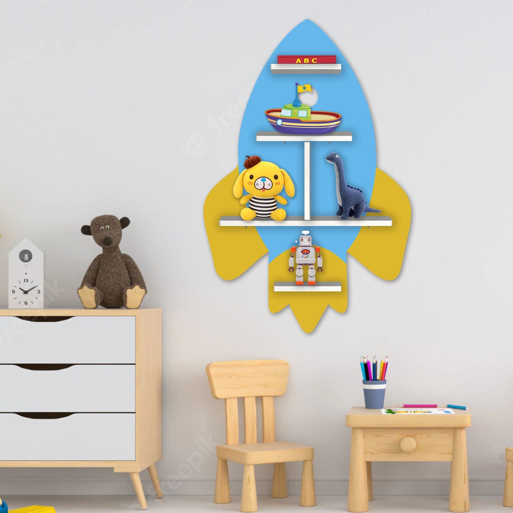 Wall Shelf LED Light Wall Shelf for Kids