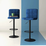 Luxurious Feel Velvet Counter Bar Chair / Long Chair