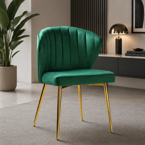 Royal Green Velvet Tufted Luxury Accent Chair