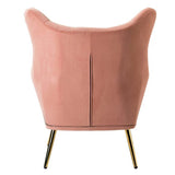 Royal Pink Velvet Sofa Lounge Chair