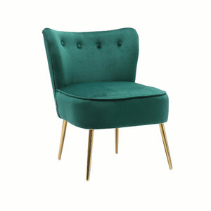 Seagreen Cushioning Comfy Plush Velvet Lounge Chair