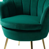 Luxury Design Green Velvet Lounge Chair