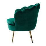Green Velvet Chair For Bed Room