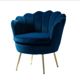 Blue Velvet Lounge Chair