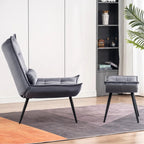 Armchair with Footrest & Cushion