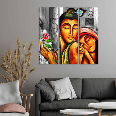 Canvas Wall Painting Set of 3 Panel