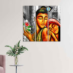 Shree Radhe Krishna Canvas Wall Painting 