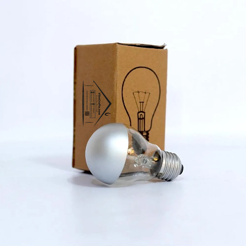 Silver Bright Tipped 100 Watt Filament Bulb ‚Äì Set of 2 bulbs