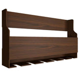  MDF Mini Bar Shelf in Walnut Finish