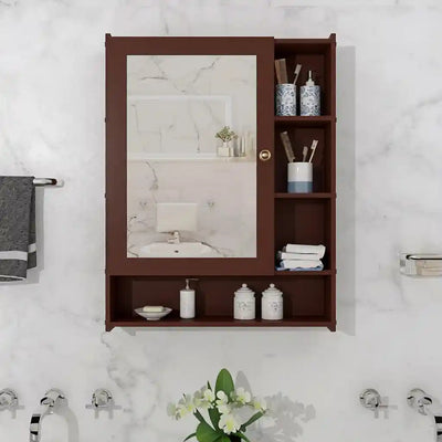 vibecrafts-spacious-dressing-bathroom-mirror-cabinet-with-6-shelves-with-wooden-brown-finish