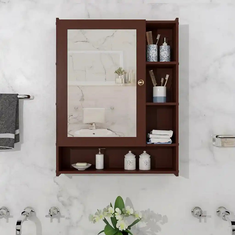 vibecrafts-spacious-dressing-bathroom-mirror-cabinet-with-6-shelves-with-wooden-brown-finish