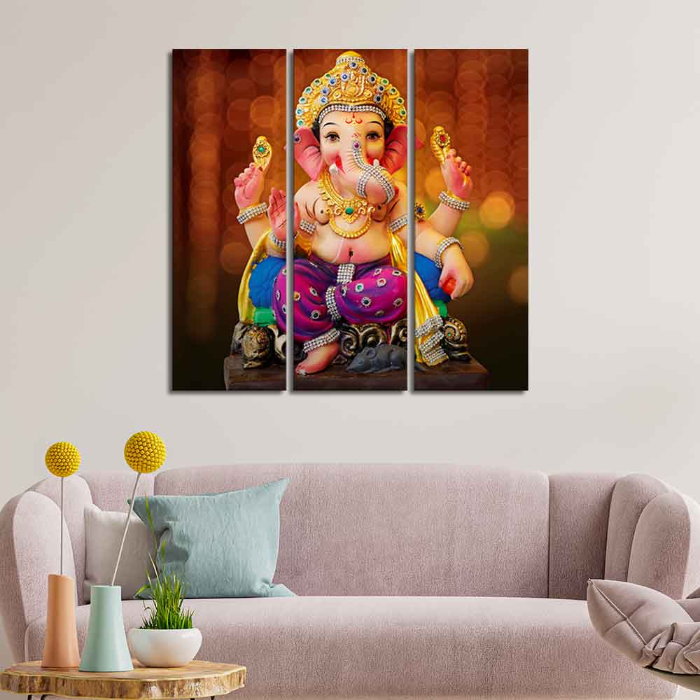 God Ganesha Wall Painting 