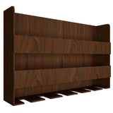  Bar Wall Shelf / Mini Bar Shelf in Walnut Finish
