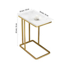 Suspended Styler Golden Metallic Side Coffee Table
