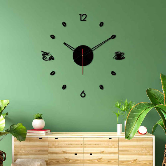 Tea Coffee Designer Big Size 3D Infinity Wall Clock