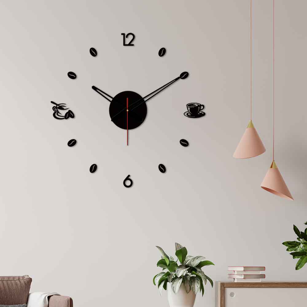 Tea Coffee Designer Big Size 3D Infinity Wall Clock