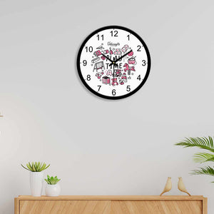 wood wall clock