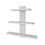  Artistic Multipurpose Stand with Storage Shelves with White Finish