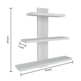 Multipurpose Stand with Storage Shelves with White Finish