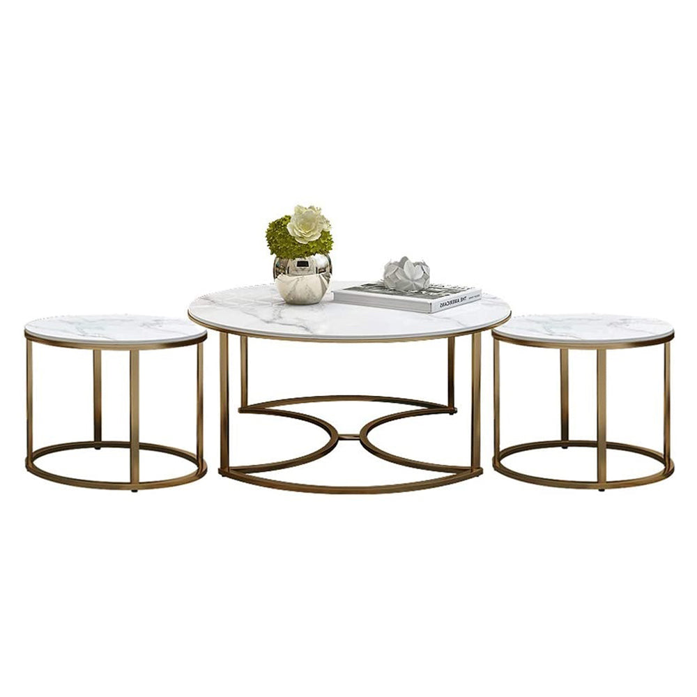 Trio Golden Nesting Tables