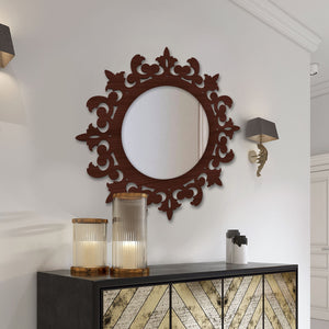 Design Wooden Wall Mirror