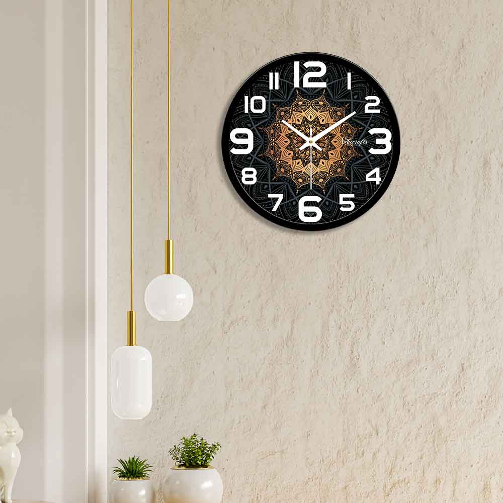 wood wall clock