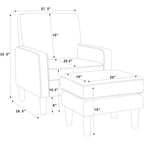 Beautiful Chair with Ottoman