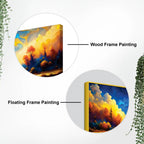 Vibrant Abstract Colorful Sky Wall Art Canvas Painting for Modern Home