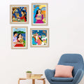 Vibrant Character Wall Art Frame Set of 4