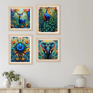 Vibrant Forest Wall Art Frame Set of 4