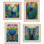Vibrant Forest Wall Art Frame Set of 4