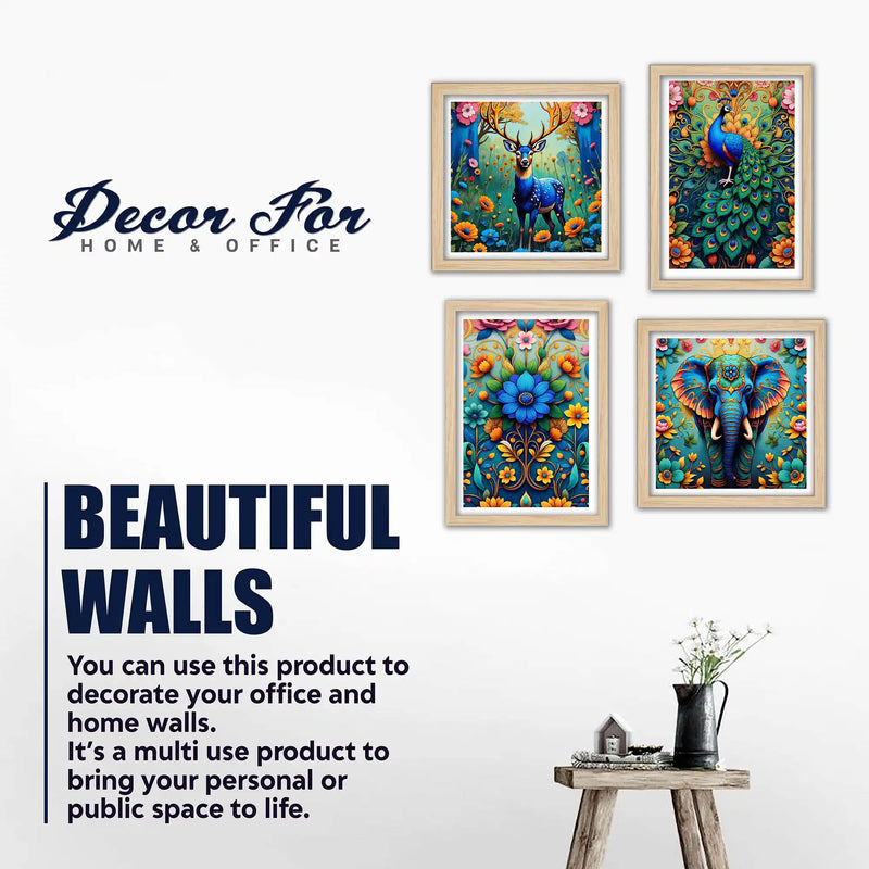 Vibrant Forest Wall Art Frame Set of 4