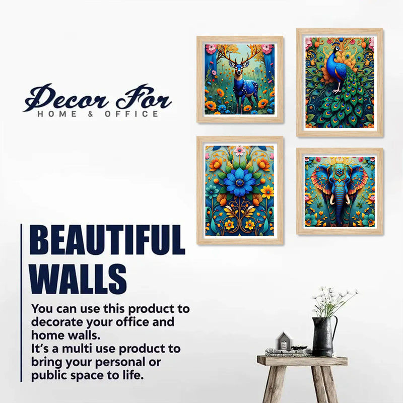 Vibrant Forest Wall Art Frame Set of 4