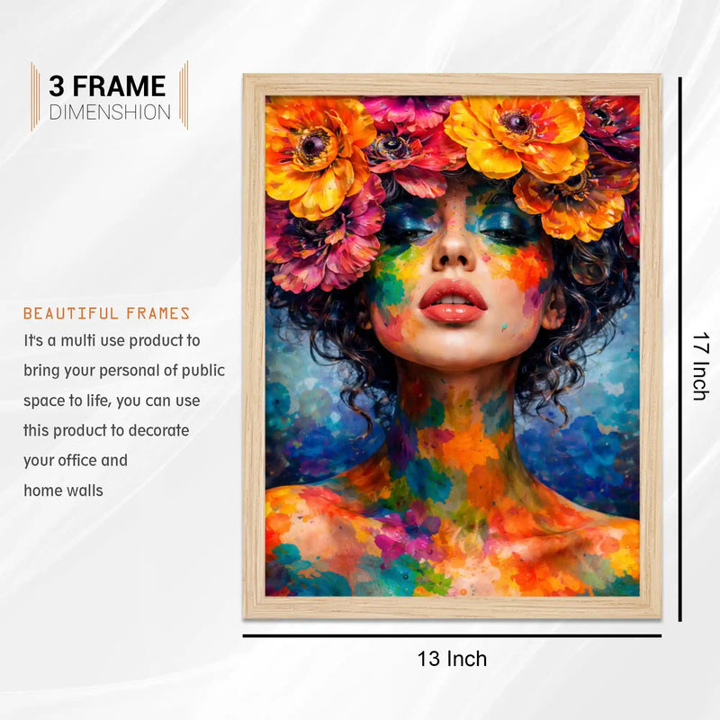 Vibrant Home Decor Wall Art Frame Set of 6