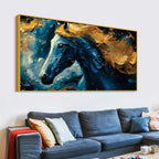 Vibrant Horse Canvas Painting for Modern Wall Decor