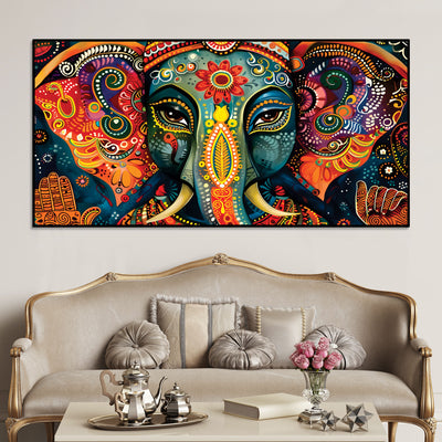 vibrant-lord-ganesha-face-abstract-canvas-wall-painting-for-home-office
