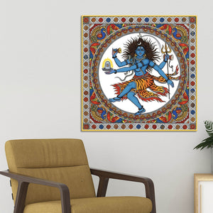 vibrant-madhubani-nataraj-canvas-wall-painting