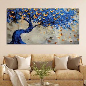 Vibrant Nature Abstract Canvas Painting for Modern Wall Decor